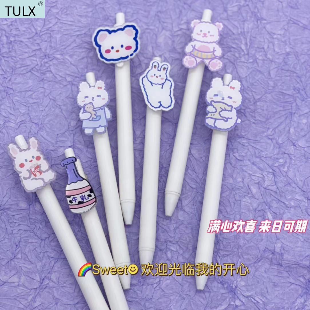 TULX 6PCS gel pens  kawaii stationery  cute gel pen..